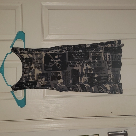 Rue21 Grey Newprint Tank Top - Picture 2 of 3